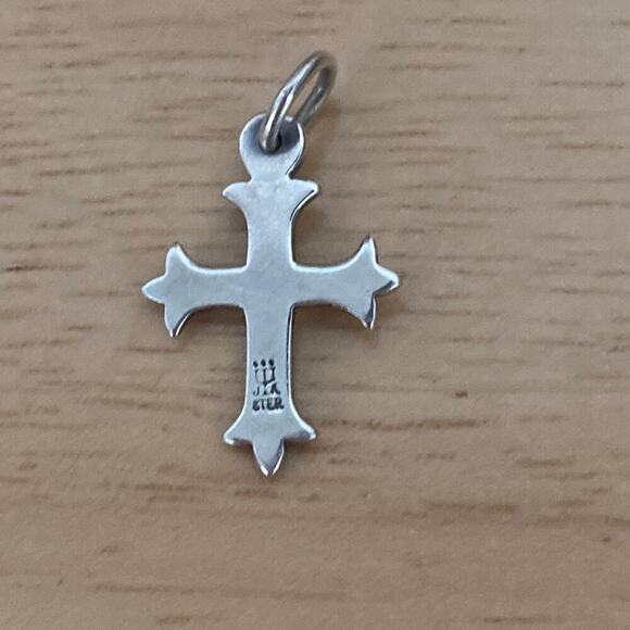 JAMES AVERY FLEUREE CROSS STERLING SILVER - Picture 2 of 3